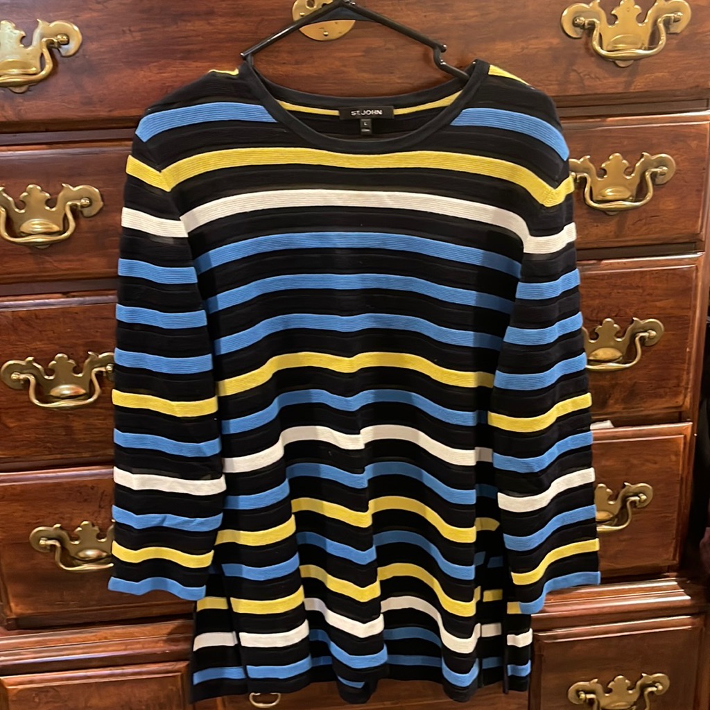 St.John Beautiful Striped Sweater Only Worn Once , Great Condition